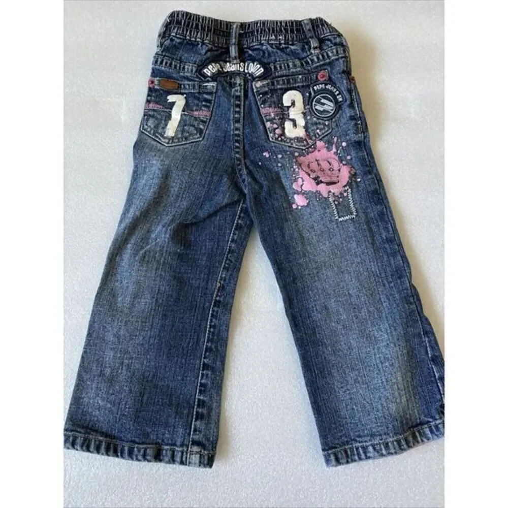 Pepe Jeans London Girls Jeans‎ Size 2T Y2K Vintage Punk Old School